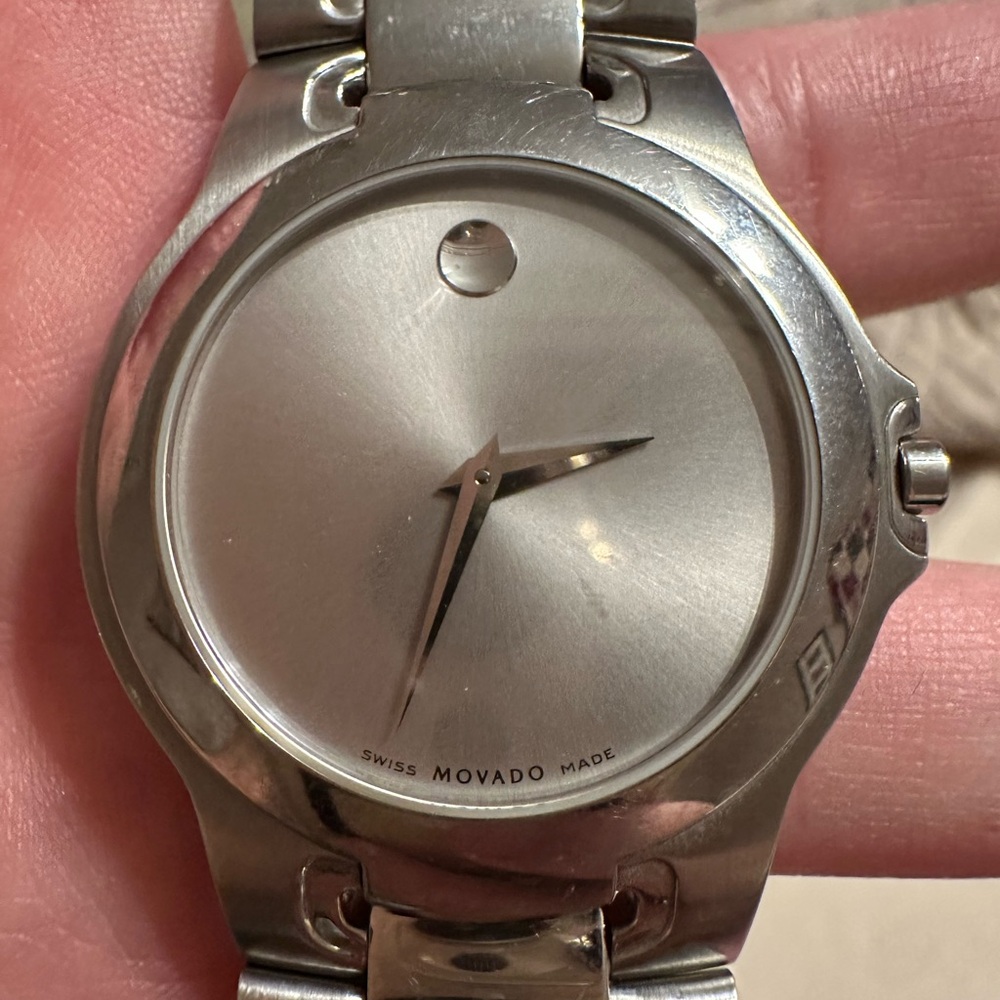 Movado Silver Sleek Design